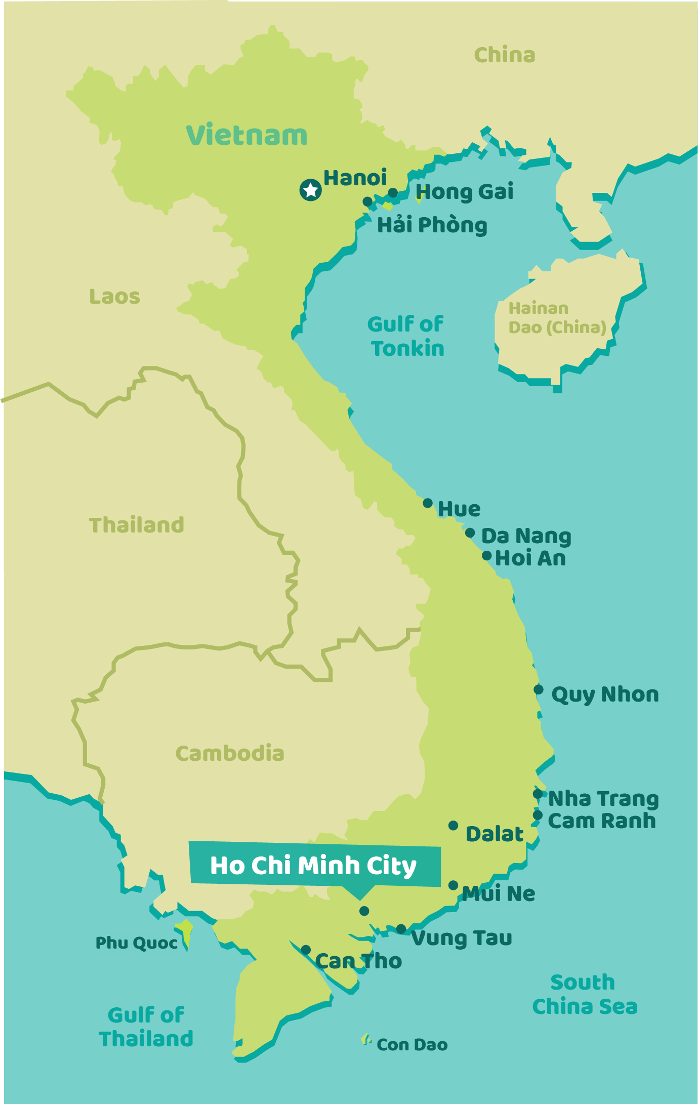 Map of Vietnam